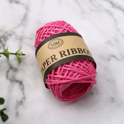 Gekleurde 2 mm papieren touw 10m Eco Friendly DIY Craft Paper Rope