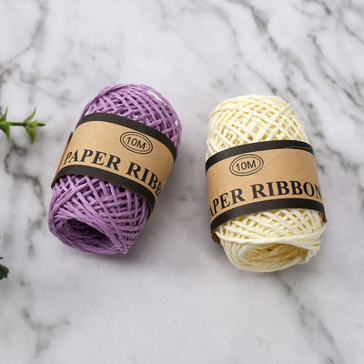 Gekleurde 2 mm papieren touw 10m Eco Friendly DIY Craft Paper Rope