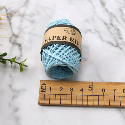 Gekleurde 2 mm papieren touw 10m Eco Friendly DIY Craft Paper Rope