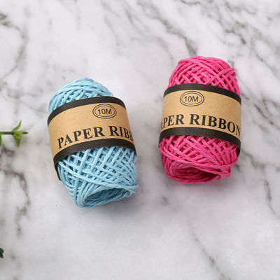 Gekleurde 2 mm papieren touw 10m Eco Friendly DIY Craft Paper Rope