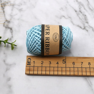Gekleurde 2 mm papieren touw 10m Eco Friendly DIY Craft Paper Rope