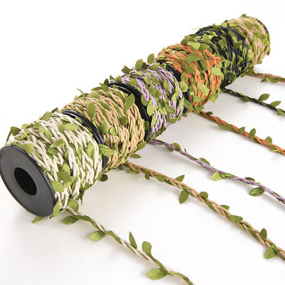 6 mm decoratief lint met blad 10 m touw voor ambachten