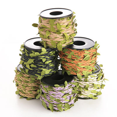 6 mm decoratief lint met blad 10 m touw voor ambachten