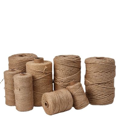 1mm-20mm gekleurde jute-twine ISO9001 Eco-vriendelijk 6mm jute touw