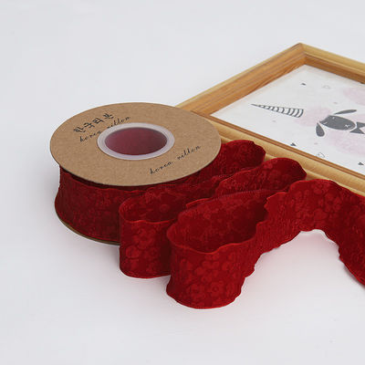 Gedrukt bloemenriet 25 mm polyester champagne lint lint