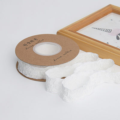 Gedrukt bloemenriet 25 mm polyester champagne lint lint