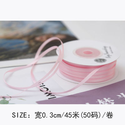3 mm polyester satine lint dubbel gezicht hoge dichtheid satine afwerking poly lint
