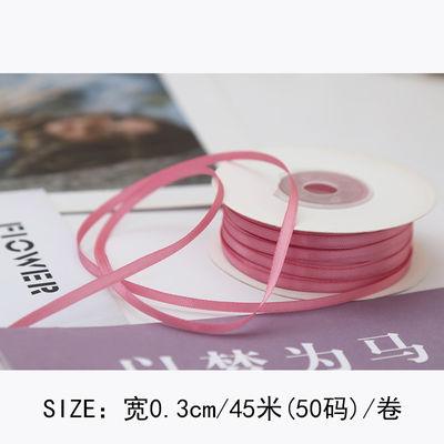 3 mm polyester satine lint dubbel gezicht hoge dichtheid satine afwerking poly lint