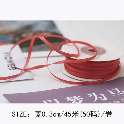 3 mm polyester satine lint dubbel gezicht hoge dichtheid satine afwerking poly lint