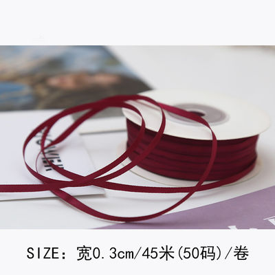 3 mm polyester satine lint dubbel gezicht hoge dichtheid satine afwerking poly lint