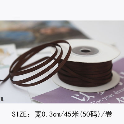 3 mm polyester satine lint dubbel gezicht hoge dichtheid satine afwerking poly lint