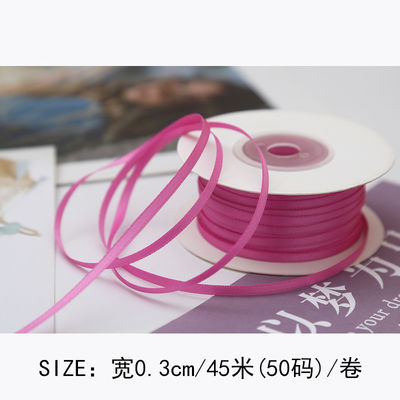 3 mm polyester satine lint dubbel gezicht hoge dichtheid satine afwerking poly lint