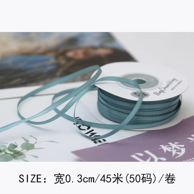 3 mm polyester satine lint dubbel gezicht hoge dichtheid satine afwerking poly lint