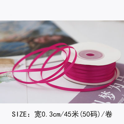 3 mm polyester satine lint dubbel gezicht hoge dichtheid satine afwerking poly lint