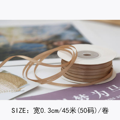 3 mm polyester satine lint dubbel gezicht hoge dichtheid satine afwerking poly lint