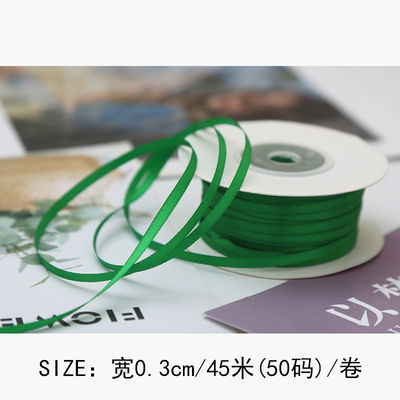 3 mm polyester satine lint dubbel gezicht hoge dichtheid satine afwerking poly lint
