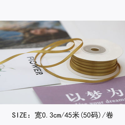 3 mm polyester satine lint dubbel gezicht hoge dichtheid satine afwerking poly lint