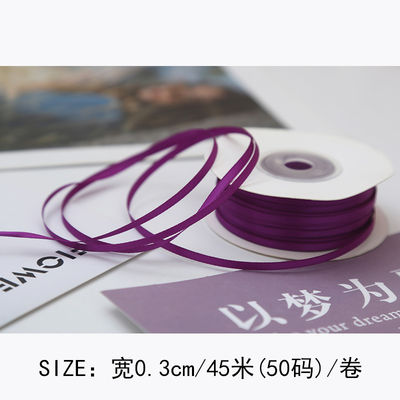 3 mm polyester satine lint dubbel gezicht hoge dichtheid satine afwerking poly lint