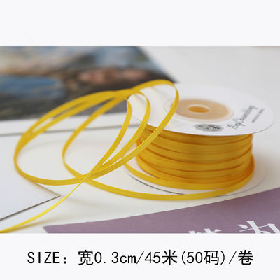 3 mm polyester satine lint dubbel gezicht hoge dichtheid satine afwerking poly lint