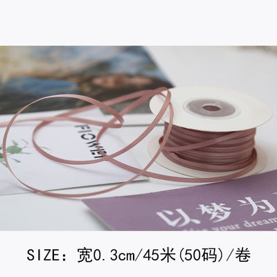 3 mm polyester satine lint dubbel gezicht hoge dichtheid satine afwerking poly lint