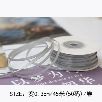 3 mm polyester satine lint dubbel gezicht hoge dichtheid satine afwerking poly lint