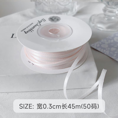 3 mm polyester satine lint dubbel gezicht hoge dichtheid satine afwerking poly lint