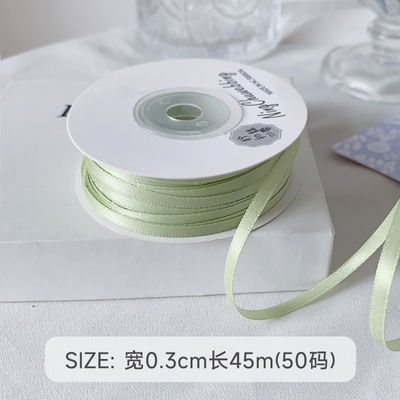 3 mm polyester satine lint dubbel gezicht hoge dichtheid satine afwerking poly lint