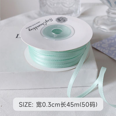 3 mm polyester satine lint dubbel gezicht hoge dichtheid satine afwerking poly lint