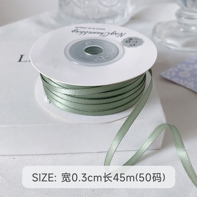 3 mm polyester satine lint dubbel gezicht hoge dichtheid satine afwerking poly lint