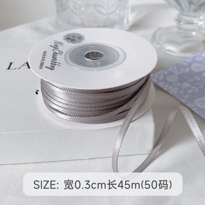 3 mm polyester satine lint dubbel gezicht hoge dichtheid satine afwerking poly lint