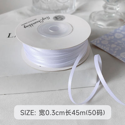 3 mm polyester satine lint dubbel gezicht hoge dichtheid satine afwerking poly lint