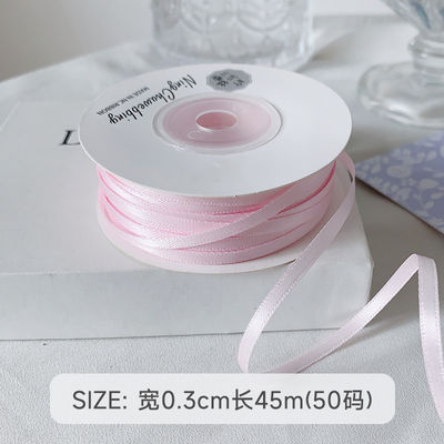 3 mm polyester satine lint dubbel gezicht hoge dichtheid satine afwerking poly lint