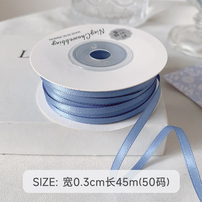 3 mm polyester satine lint dubbel gezicht hoge dichtheid satine afwerking poly lint