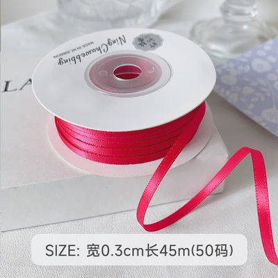 3 mm polyester satine lint dubbel gezicht hoge dichtheid satine afwerking poly lint