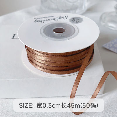 3 mm polyester satine lint dubbel gezicht hoge dichtheid satine afwerking poly lint