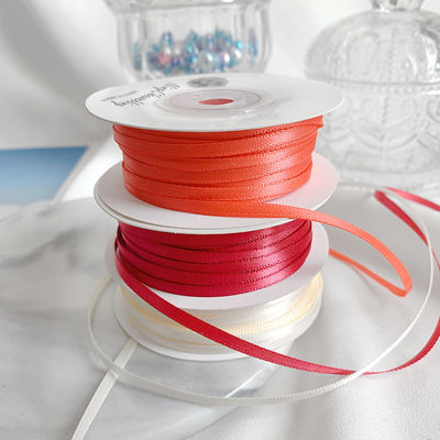 3 mm polyester satine lint dubbel gezicht hoge dichtheid satine afwerking poly lint
