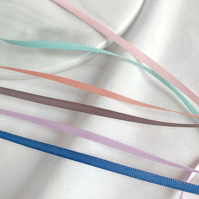 3 mm polyester satine lint dubbel gezicht hoge dichtheid satine afwerking poly lint