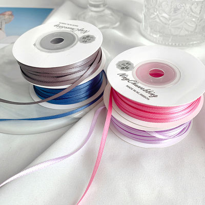 3 mm polyester satine lint dubbel gezicht hoge dichtheid satine afwerking poly lint