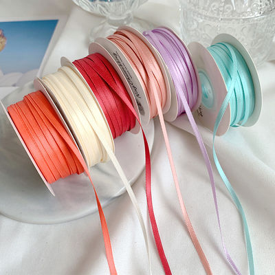 3 mm polyester satine lint dubbel gezicht hoge dichtheid satine afwerking poly lint