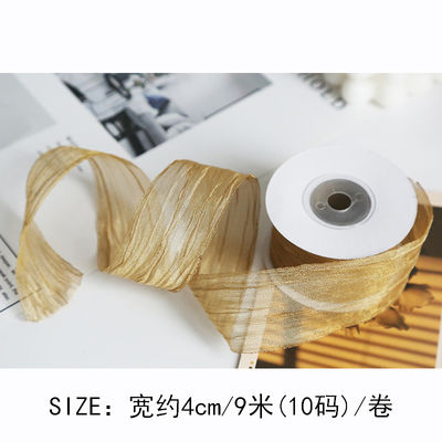 Polyester 38 mm Organza Ribbon Eco Friendly Pale Pink Organza Ribbon
