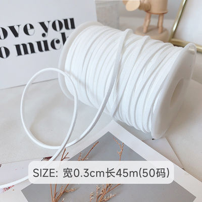 3mm Suede Leather Velvet Ribbon ISO9001 Blauw Velvet Ribbon Bedraad