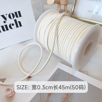 3mm Suede Leather Velvet Ribbon ISO9001 Blauw Velvet Ribbon Bedraad