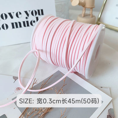3mm Suede Leather Velvet Ribbon ISO9001 Blauw Velvet Ribbon Bedraad