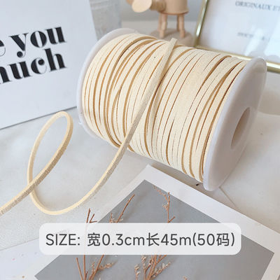 3mm Suede Leather Velvet Ribbon ISO9001 Blauw Velvet Ribbon Bedraad
