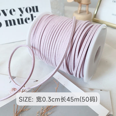 3mm Suede Leather Velvet Ribbon ISO9001 Blauw Velvet Ribbon Bedraad