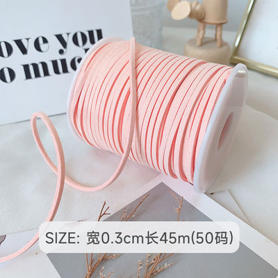 3mm Suede Leather Velvet Ribbon ISO9001 Blauw Velvet Ribbon Bedraad