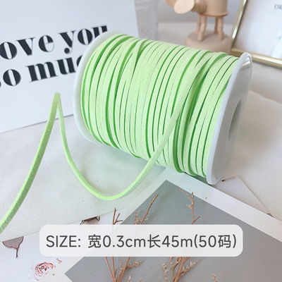 3mm Suede Leather Velvet Ribbon ISO9001 Blauw Velvet Ribbon Bedraad