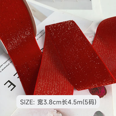 Glimmerend fluwelen lint 6mm-38mm dieprood fluwelen lint zacht