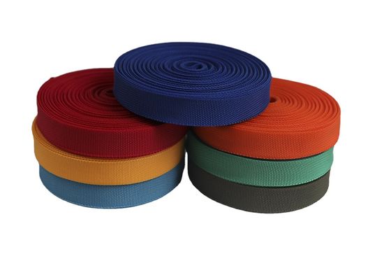 UV-bestendige UHMWPE webbing zwart geel voor parachute tent strandstoel