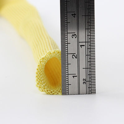Gebreide brandwerende weefsels Geel 20 mm breed Kevlar buisweefsels